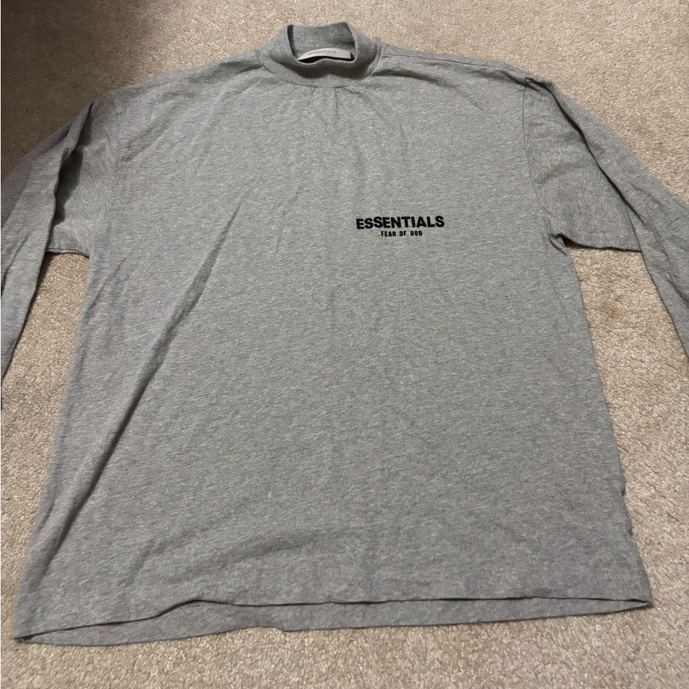 Essentials Heather Gray Long Sleeve Tee